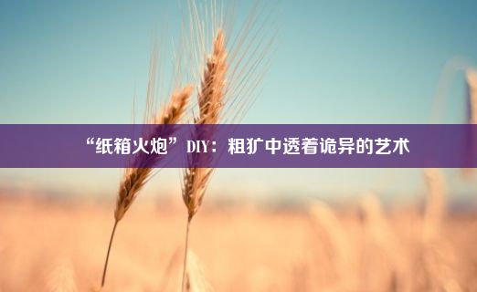 “纸箱火炮”DIY：粗犷中透着诡异的艺术