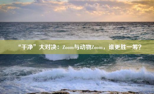 “干净”大对决：Zoom与动物Zoom，谁更胜一筹？