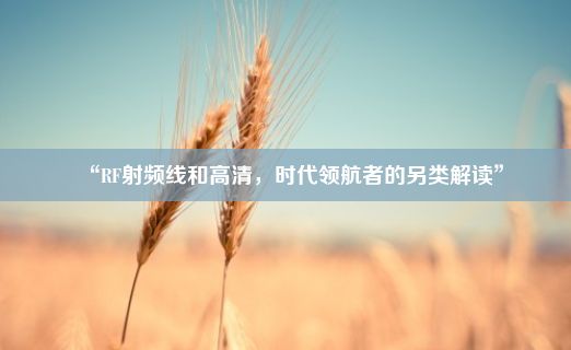 “RF射频线和高清，时代领航者的另类解读”